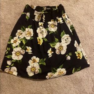 A knee length skirt